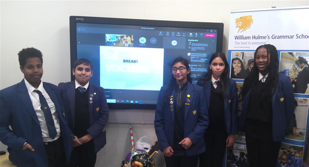 Y8/Y9 Manchester Healthy School's Virtual Voicebox Event